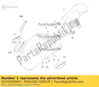 65102900R7, Piaggio Group, przedni b?otnik     , Nowy