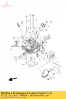5YT111012000, Yamaha, cylinder head assy yamaha  yfm 350 2007 2008 2009 2010 2011 2013 2014 2015 2016 2017 2019 2021, New