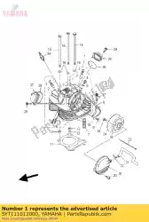 Ici, vous pouvez commander le culasse assy auprès de Yamaha , avec le numéro de pièce 5YT111012000: