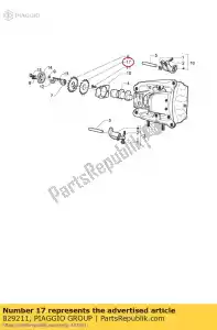 Piaggio Group 829211 wielsnelheidssensor. links voor - Onderkant