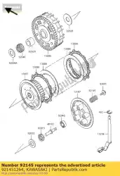 Here you can order the spring,clutch vn800-c1 from Kawasaki, with part number 921451264: