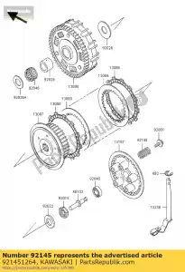 kawasaki 921451264 spring,clutch vn800-c1 - Bottom side