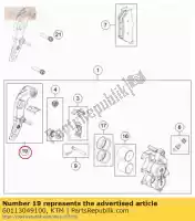 60113049100, KTM, soporte de pinza de freno fr. l / s husqvarna ktm  adventure enduro rally super enduro 690 701 950 990 2006 2007 2008 2009 2010 2011 2012 2013 2014 2015 2016 2017 2018 2019 2020 2021, Nuevo