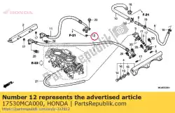 Ici, vous pouvez commander le joint torique, 7,52 x 3,53 auprès de Honda , avec le numéro de pièce 17530MCA000: