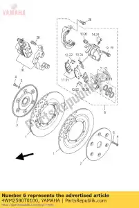 yamaha 4WM2580T0100 zespó? zacisku (lewy) - Dół