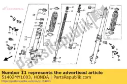 Here you can order the spring b, fr. Fork from Honda, with part number 51402MY1003: