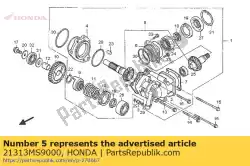 Ici, vous pouvez commander le cale, arbre de transmission final (0,50) auprès de Honda , avec le numéro de pièce 21313MS9000: