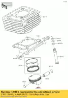 130010804, Kawasaki, 01 motor a pistão kawasaki  230 2020 2021, Novo