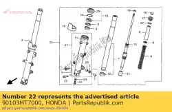 Aqui você pode pedir o parafuso, soquete, 8x45 em Honda , com o número da peça 90103MT7000: