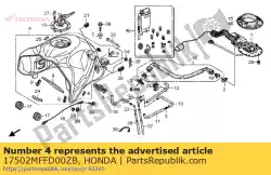 Aqui você pode pedir o conjunto assy, ?? T * nh138 * em Honda , com o número da peça 17502MFFD00ZB:
