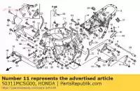 50311MCSG00, Honda, placa, l. fr. motor travar honda st pan european a  st1300 st1300a 1300 , Novo