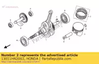 13011HN2003, Honda, set di anelli, pistone (0,25) honda trx 500 2001 2002 2003 2004 2005 2006 2007 2008 2009 2013, Nuovo