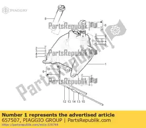 Piaggio Group 657507 zbiornik paliwa - Dół