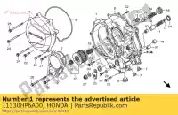 11330HP6A00, Honda, copertina comp., r. carter honda trx 700 2008 2009 2011, Nuovo