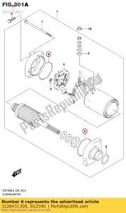 suzuki 3126431300 vierkante ring - Onderkant