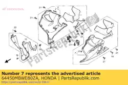 Aqui você pode pedir o conjunto de capuz, l. Inferior (wl) * type5 * (type5) em Honda , com o número da peça 64450MBWE80ZA: