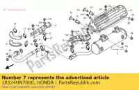 18324HN7000, Honda, cobrir um tubo de exh honda trx400fa fourtrax rancher at 400 , Novo