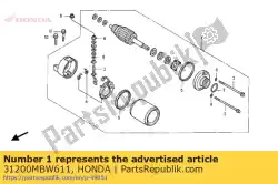 Tutaj możesz zamówić rozrusznik od Honda , z numerem części 31200MBW611: