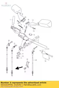 Suzuki 5621024F00 manubrio supporto - Il fondo