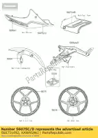 560751092, Kawasaki, patroon, lijkwade, lh kawasaki er6n  f e er 6n abs 650 , Nieuw