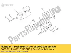 Piaggio Group 887329 cubrir - Lado inferior