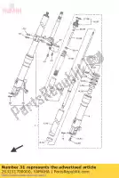 2S3231700000, Yamaha, cylinder cylindra, przedni widelec yamaha vmx 1700 2009 2010 2011 2012 2015 2016, Nowy