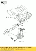 490400037, Kawasaki, bomba de combustível kx450e9f kawasaki kx 250 450 2009 2010 2011, Novo