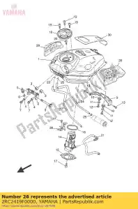 yamaha 2RC2419F0000 support, bidon - La partie au fond