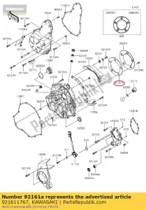 kawasaki 921611767 amortecedor en650aff - Lado inferior