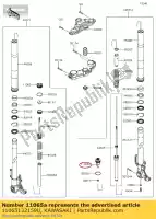 11065132159U, Kawasaki, 01 czapka,komp.,prawa,czarna kawasaki klz1000 versys 1000 s , Nowy