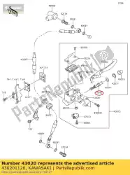 Qui puoi ordinare pistone-comp-freno da Kawasaki , con numero parte 430201126: