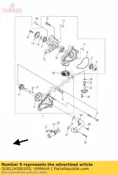 Aqui você pode pedir o conjunto do eixo do impulsor em Yamaha , com o número da peça 3D8124500100: