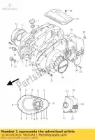 1134101D10, Suzuki, cover,clutch suzuki gs  u fh eu e f fu h fm hu gs500e gs500h gs500 gs500ef 500 , New