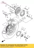 943301513600, Yamaha, Fascia, cerchio (3.00-15) (42x) yamaha xv virago kw 535 25, Nuovo