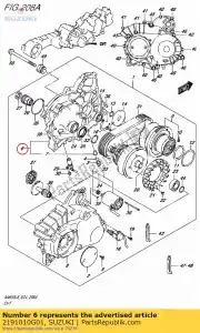 suzuki 2191010G01 caso, cvt - Lado inferior