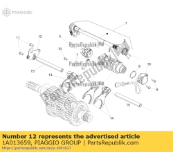 Aprilia 1A013659, Piastra di ritegno, OEM: Aprilia 1A013659