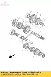 Aqui você pode pedir o conjunto de eixo de tração em Yamaha , com o número da peça 22U174020000: