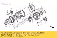 22201MJ1761, Honda, disque, friction d'embrayage honda pc st xrv 750 800 1100 1989 1990 1991 1992 1993 1994 1995 1996 1997 1998 1999 2000, Nouveau