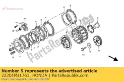 Here you can order the disk, clutch friction from Honda, with part number 22201MJ1761: