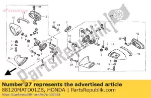 Honda 88120MATD01ZB zestaw lusterek., l. z powrotem * nh - Dół