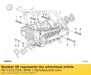 bmw 46712311554 shim - 2,75mm - Bottom side