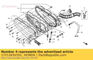 Honda 17212KSVJ01 conducto, aire / c - Lado inferior