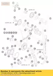 Ici, vous pouvez commander le admission d'arbre à cames 2009 auprès de KTM , avec le numéro de pièce 77036109244: