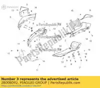 2B008092, Piaggio Group, condotto superiore dx aprilia tuono v4 1100 (usa) tuono v4 1100 (usa) e5 zd4kza00 zd4kzb00 zd4kzu 1100 2021 2022, Novo