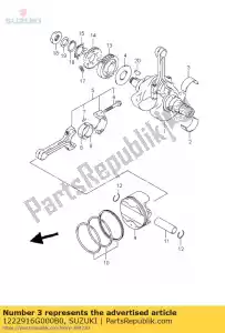 suzuki 1222916G000B0 rolamento, virabrequim - Lado inferior