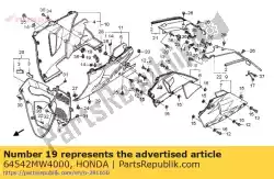 Here you can order the stay, lower cowl from Honda, with part number 64542MW4000: