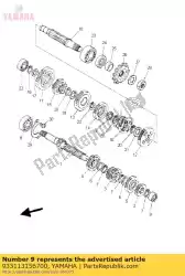 Tutaj możesz zamówić brak dost? Pnego opisu od Yamaha , z numerem części 933113156700: