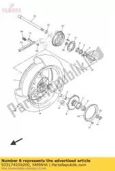 Here you can order the bearing from Yamaha, with part number 933174259200: