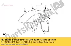 Qui puoi ordinare nessuna descrizione disponibile al momento da Honda , con numero parte 61000KRJD10ZC: