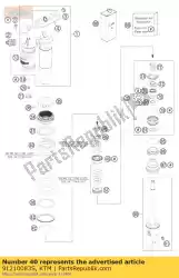 Aqui você pode pedir o mola 260 54n / mm d11,5 ou. Em KTM , com o número da peça 91210083S: